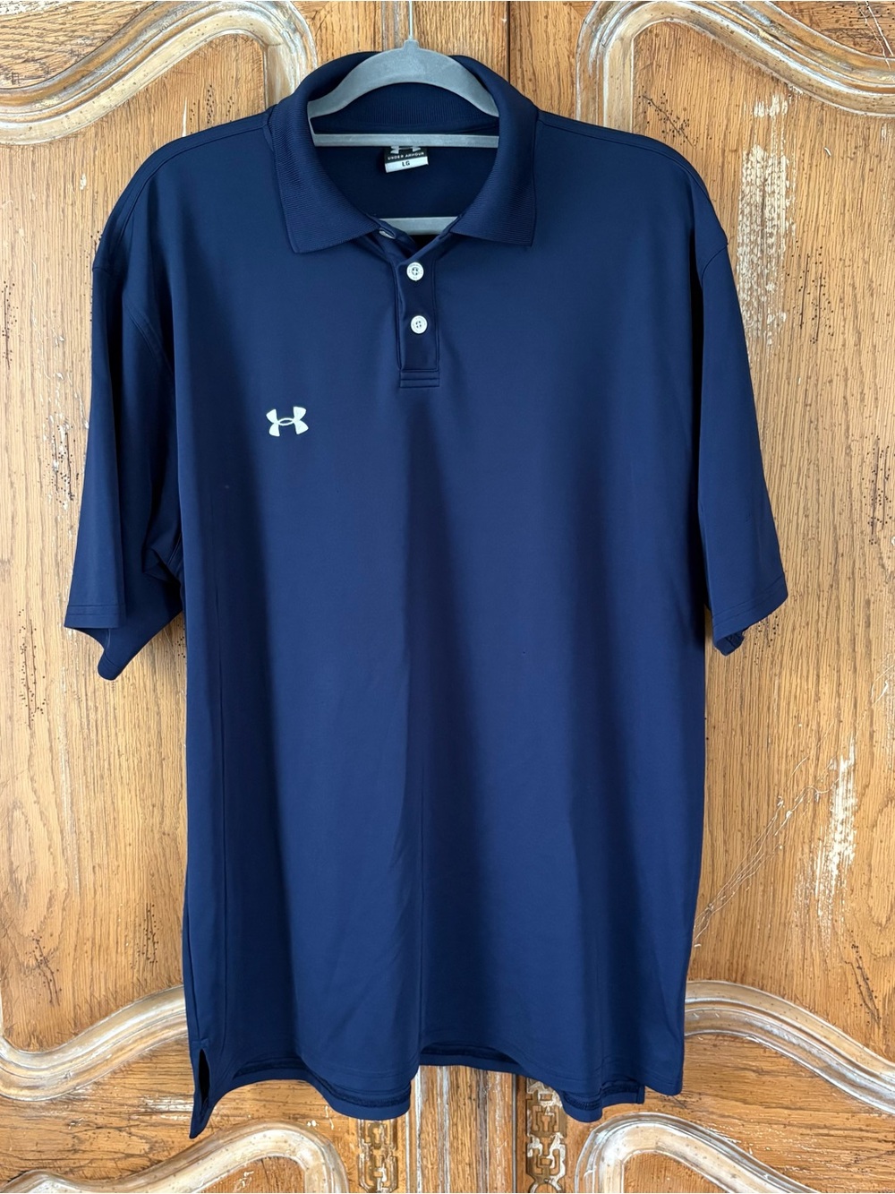 Under Armour Men's Navy Blue Polo Performance Shirt L